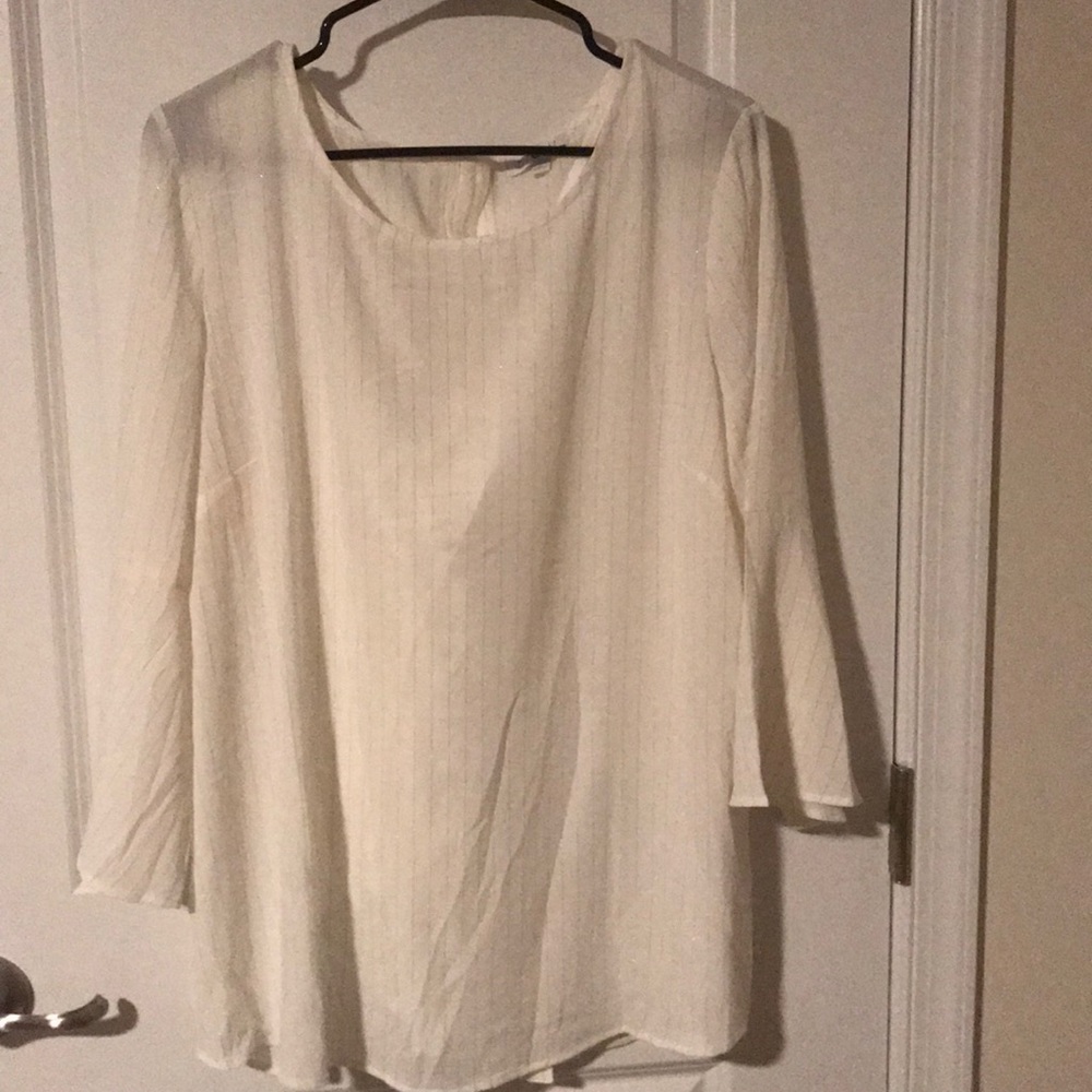 Cream and gold blouse. Never worn.